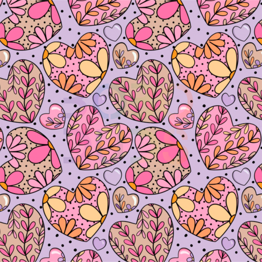 Lilac hearts
