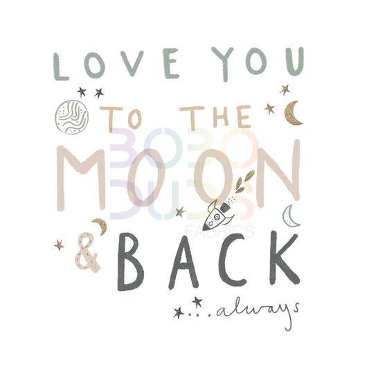 Love you to the moon (PNG Transfer)