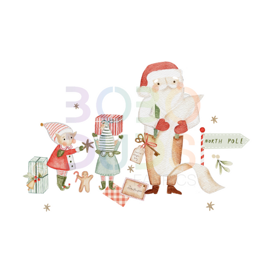 Santa works (PNG Transfer)