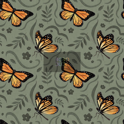 Butterflies (khaki)