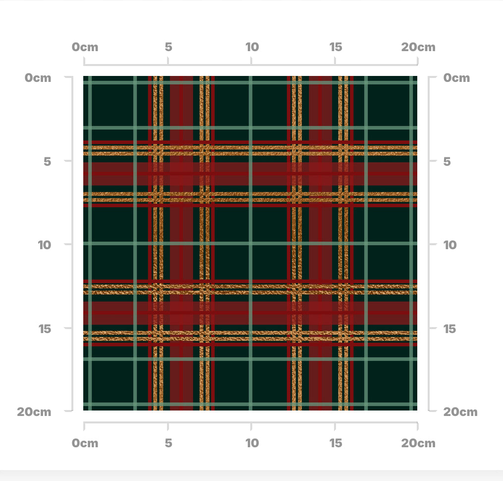Xmas green and red tartan