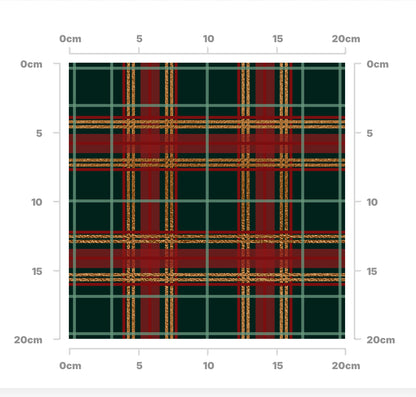 Xmas green and red tartan