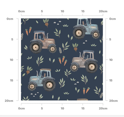 Veggie tractors (navy)
