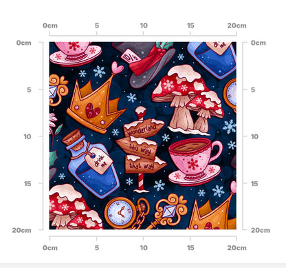 Wonderland in winter (navy)