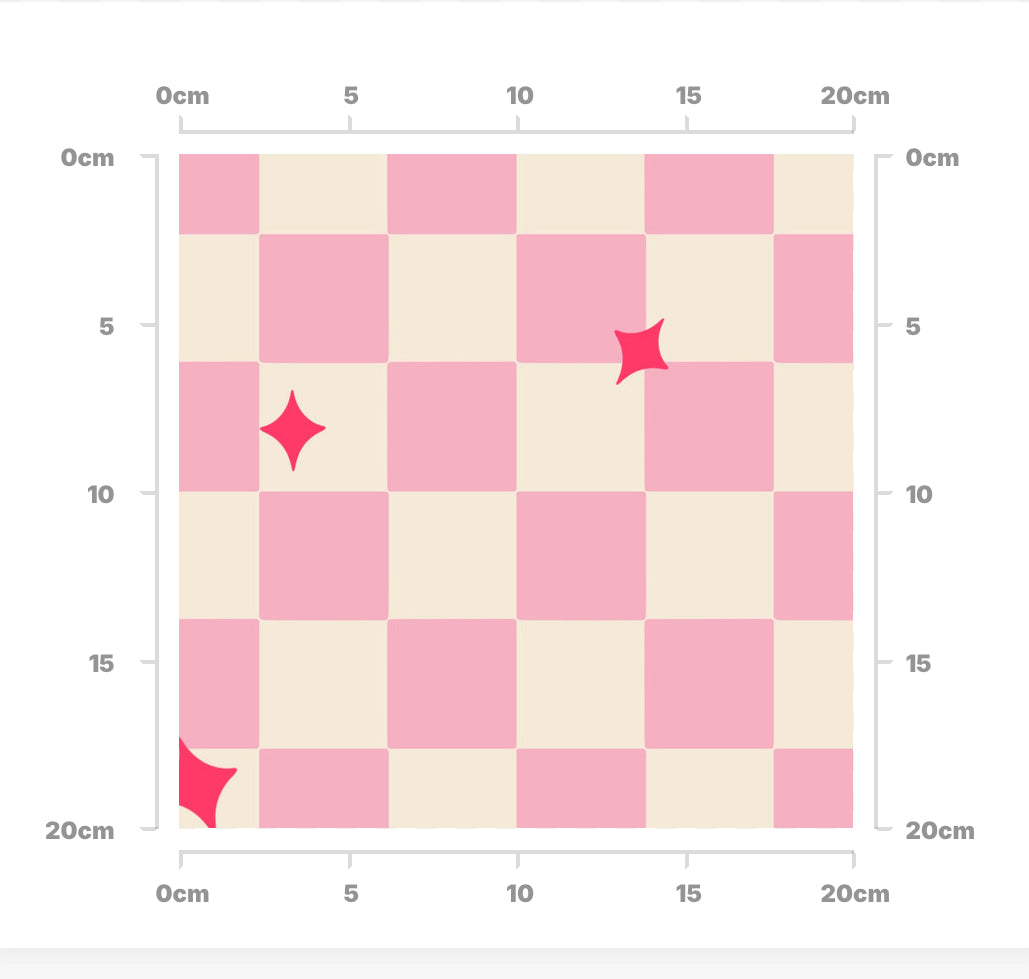 Candy checkers pink