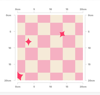 Candy checkers pink