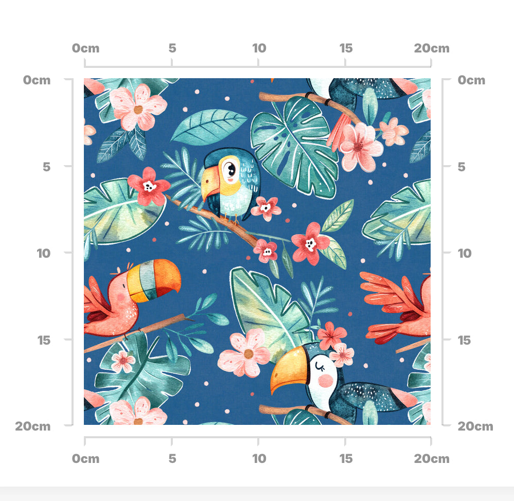 Tropical tweet (indigo)
