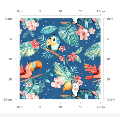 Tropical tweet (indigo)