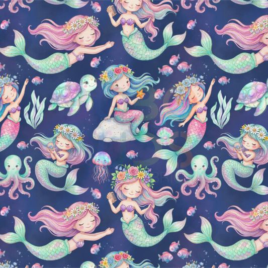 Mermaids (navy)