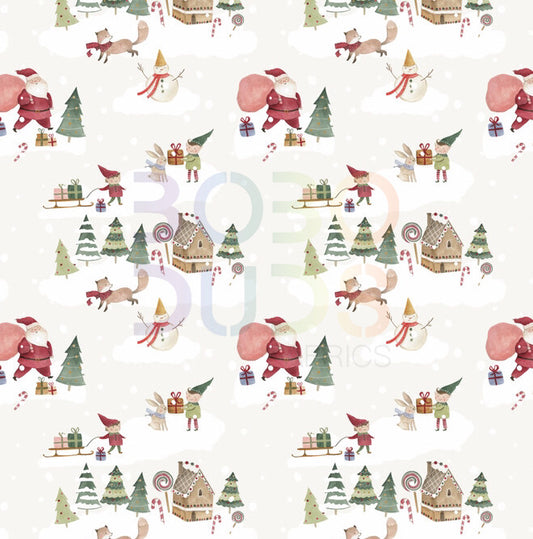 Santa and elves
