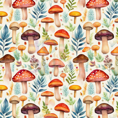Whimsical mushrooms