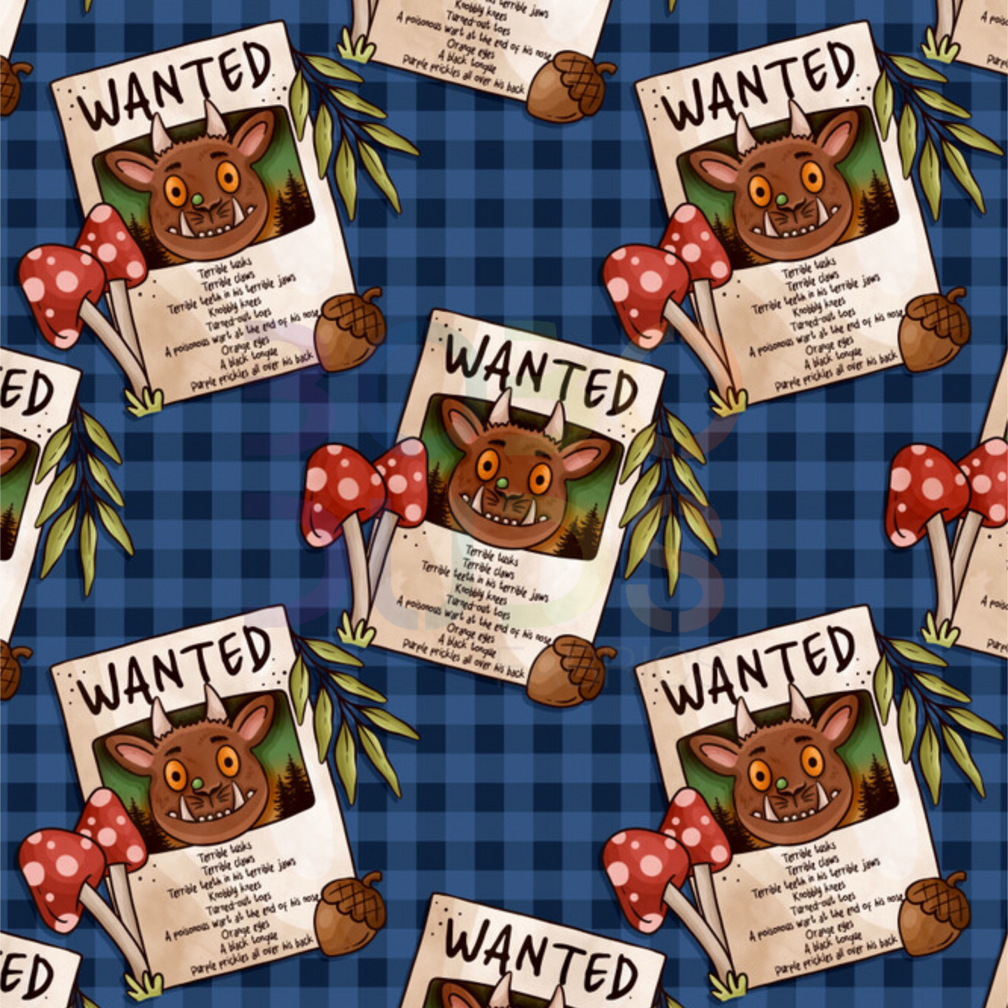 Woodland wanted (navy)