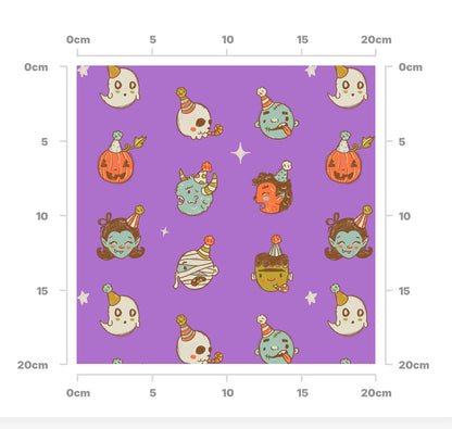 Cute monsters (purple)