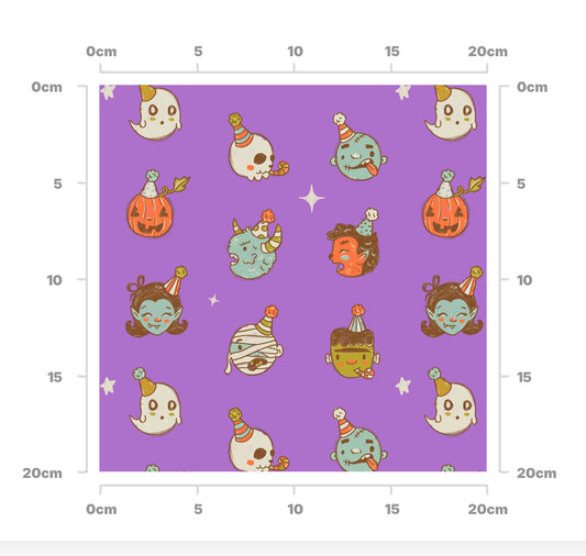 Cute monsters (purple)