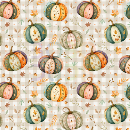 Stripe pumpkins (gingham)