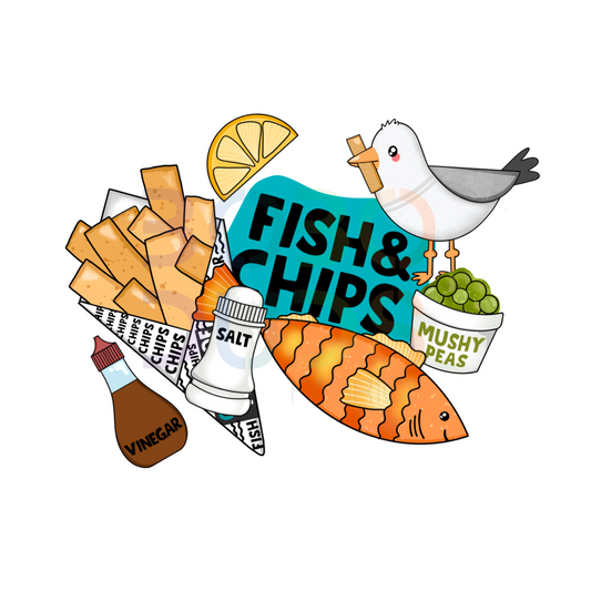 Fish and chips (PNG Transfer)
