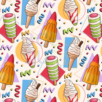 Retro ice lollies