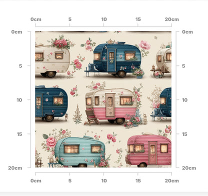 Floral camping