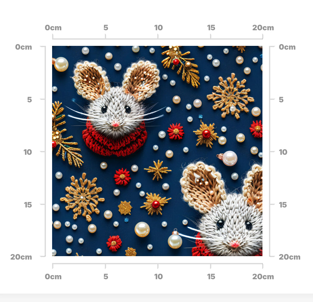Knitted mice