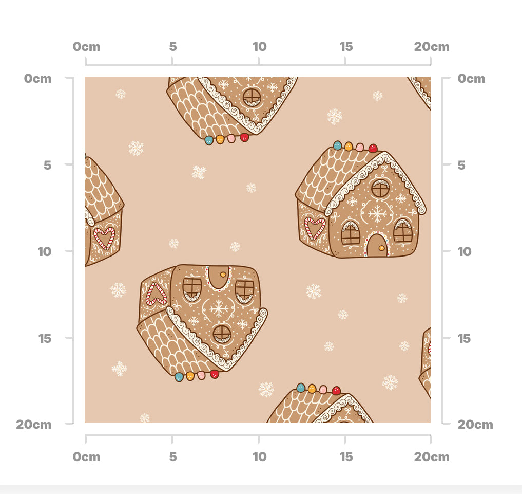 Gingerbread house (cotton)