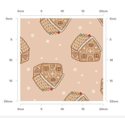 Gingerbread house (cotton)