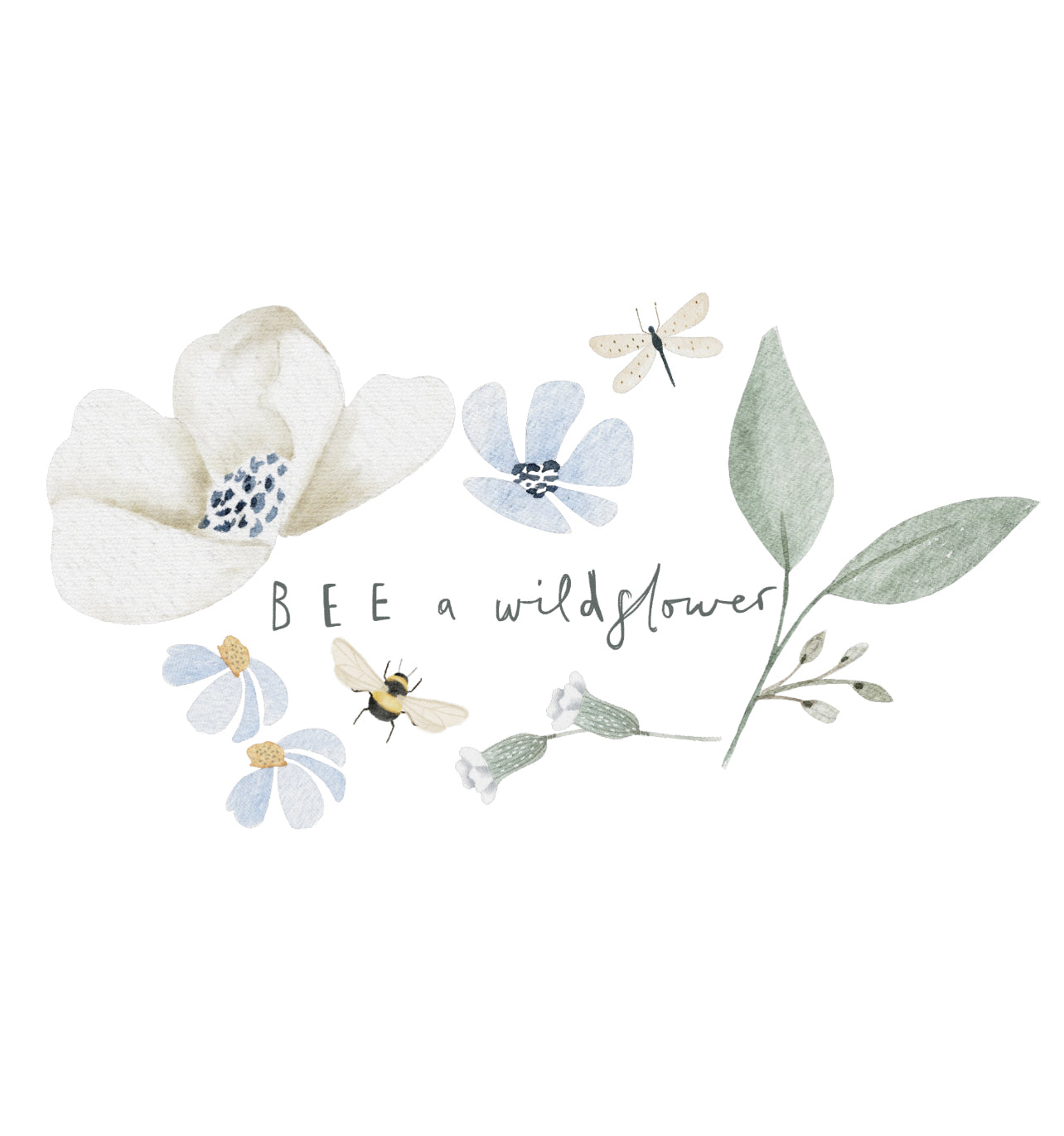 Bee a wildflower PNG transfer