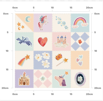 Princess quilt (pastel)