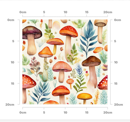 Whimsical mushrooms
