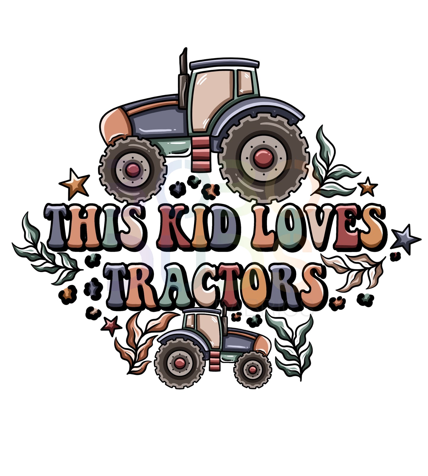 Love tractors (PNG Transfer)