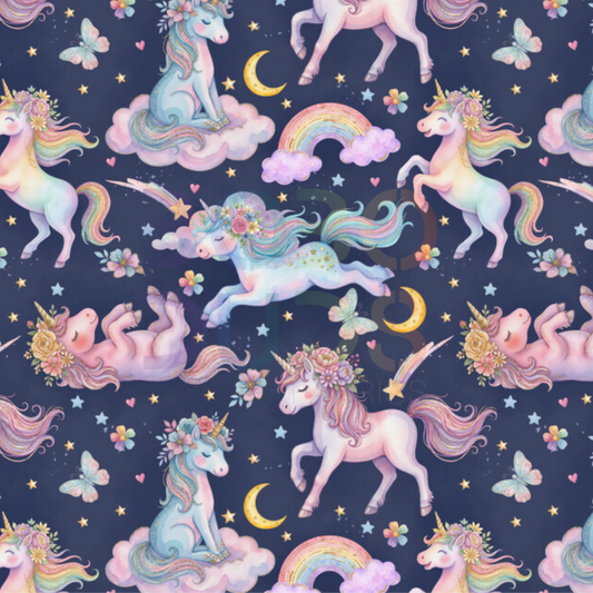Unicorns at night