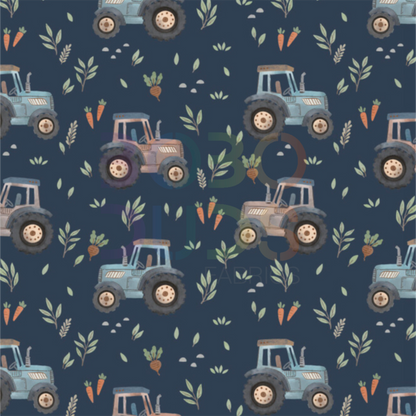 Veggie tractors (navy)