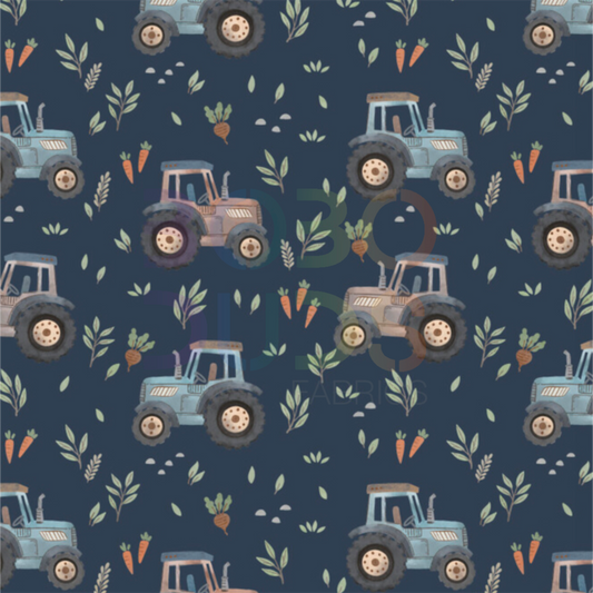 Veggie tractors (navy)