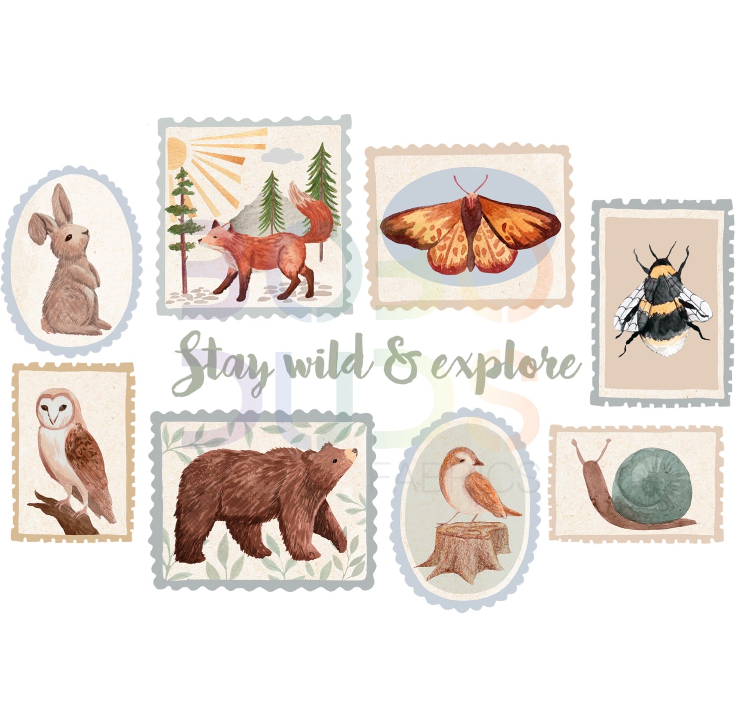 Wild stamps1  (PNG Transfer)