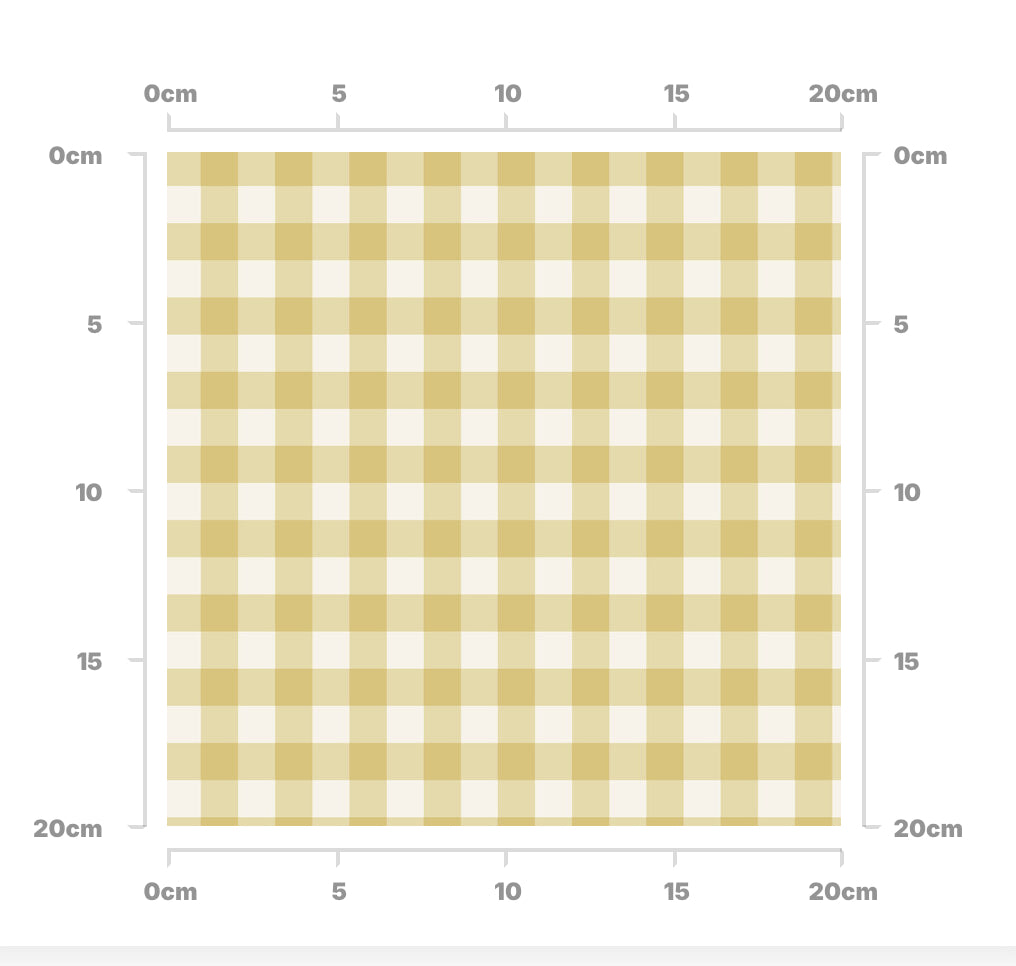 Yellow basic gingham