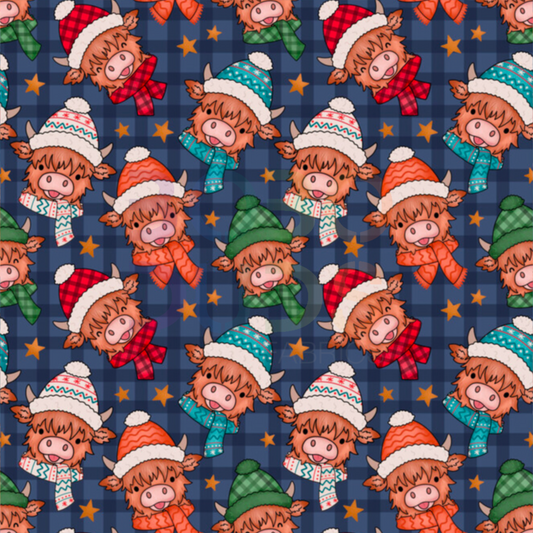 Highland cows hats and scarves (boy)