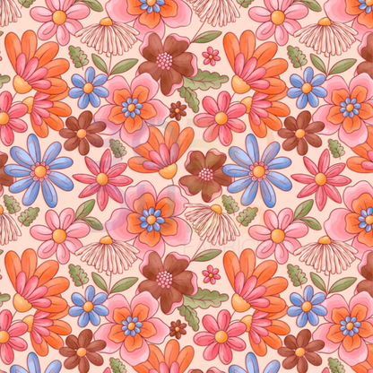 Retro floral