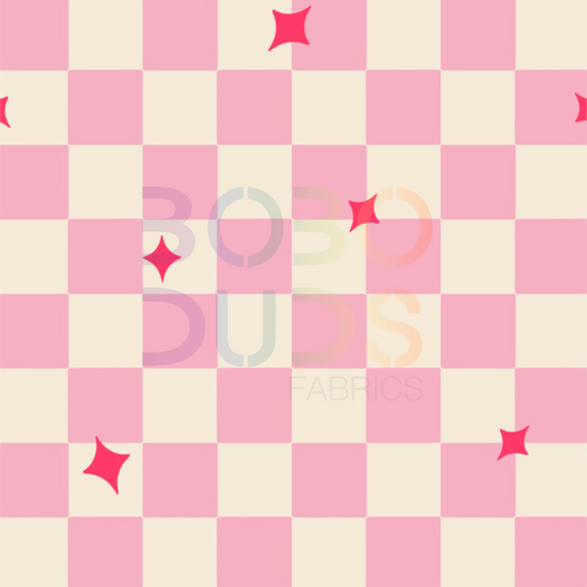 Candy checkers pink