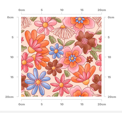 Retro floral