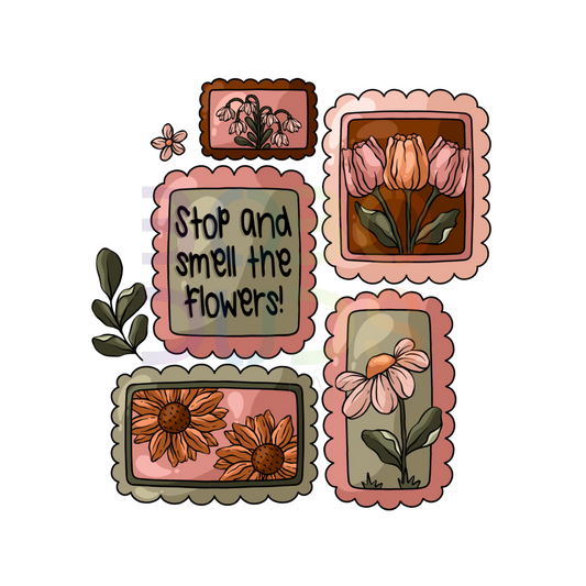 Floral stamps (PNG Transfer)