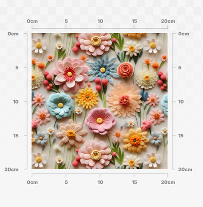 3D spring floral