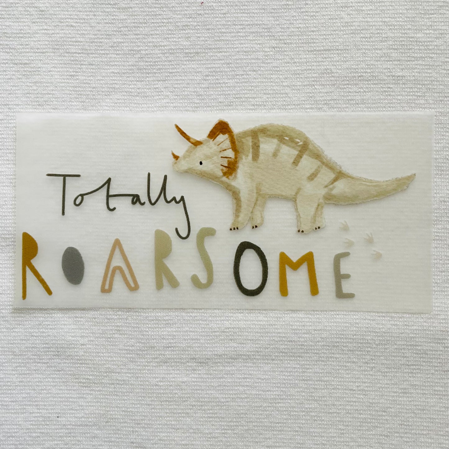 Totally roars-some 14cm wide transfer (instock)