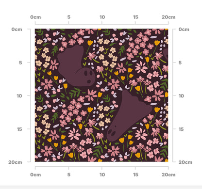 Floral spooks (plum)