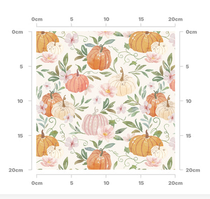 Pumpkin floral (cream)