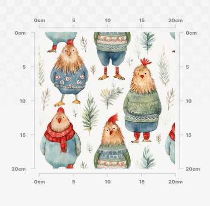 Chicken in sweaters (in-stock)