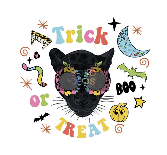 Trick or treat (panther) PNG Transfer