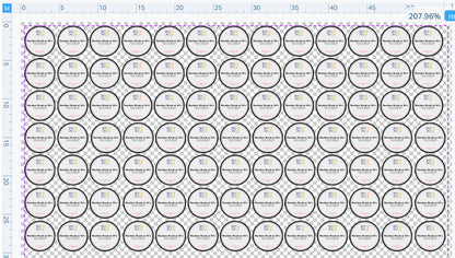 Custom care label PNG Transfer (56cm x 40cm sheet)