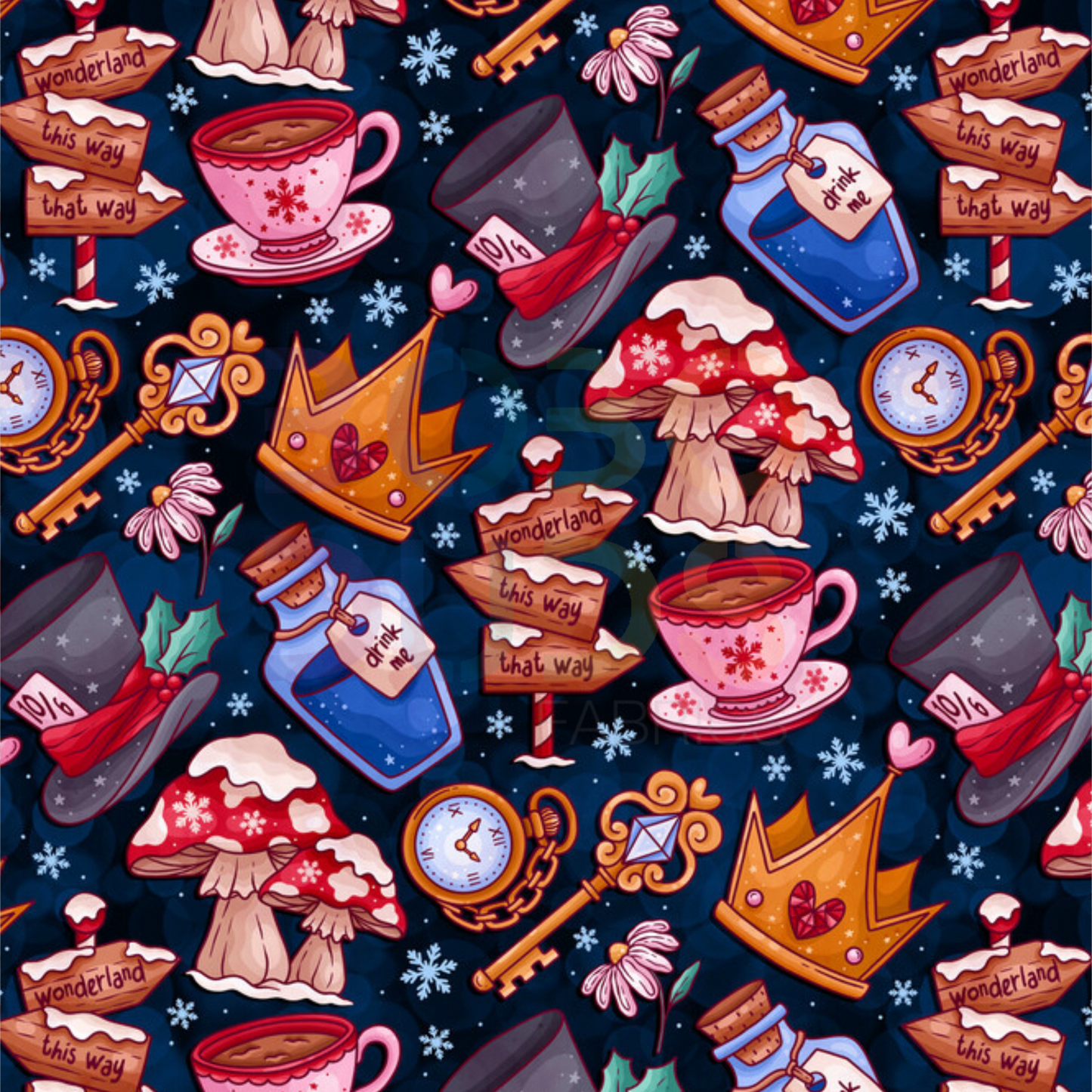 Wonderland in winter (navy)