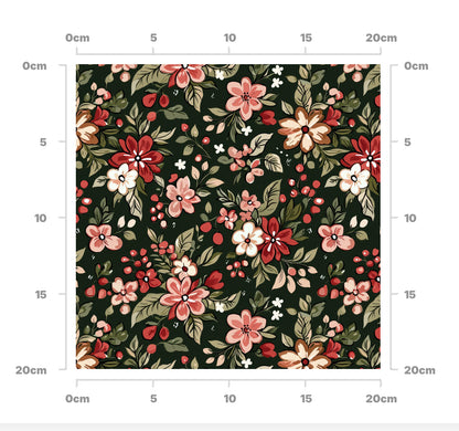 Christmas retro flowers (2)