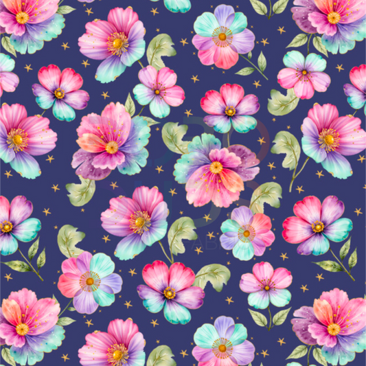 Rainbow flowers (dark)