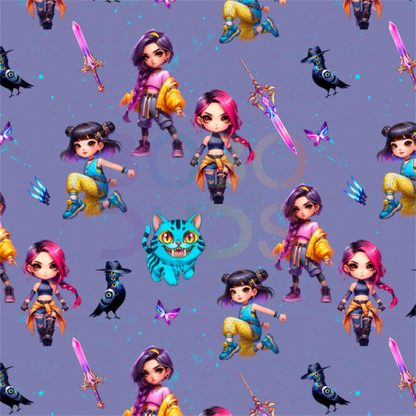 Demon pop stars purple